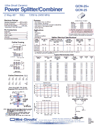 Datasheet QCN-25+ manufacturer Mini-Circuits